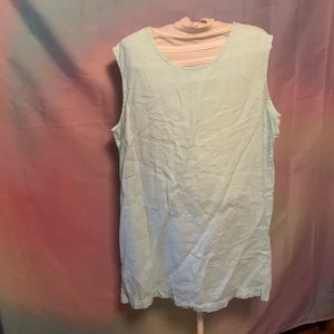 Bryn Walker shirt women’s large light blue linen tunic